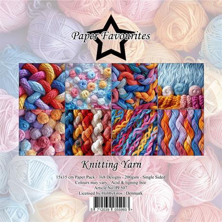 Paper Favourites Knitting Yarn 3x8design 15x15cm 200g